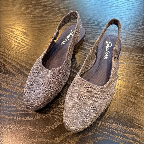 Sketchers Women’s Cleo Snip Sweet Time Sling Back Flat Size 8 Blue - Picture 7 of 10